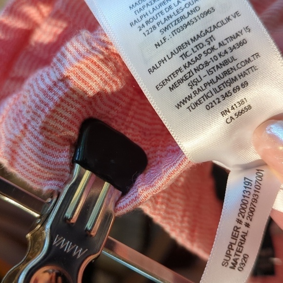 Ralph Lauren 100% Linen Asymmetrical Beachy Striped Midi Sz 14 Pull On Skirt Nwt - Picture 11 of 12